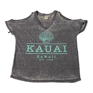Lagaci Grey Kauai Hawaii shirt Small